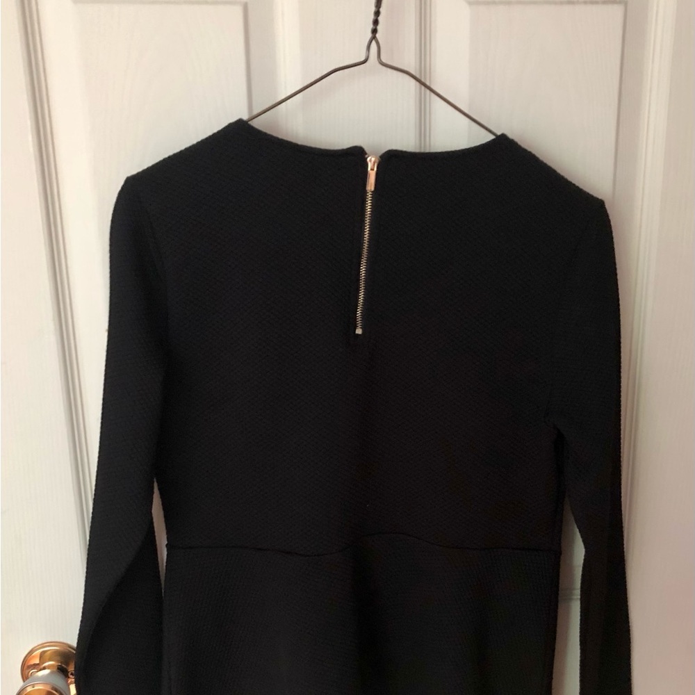 Black Peplum Top
